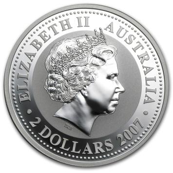 Australië Lunar 1 Muis 2008 2 ounce silver